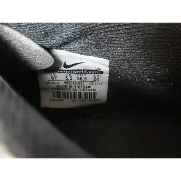 Nike Soccer Cleats Black Pink Youth Size 6Y 599072-006 - Picture 7 of 8